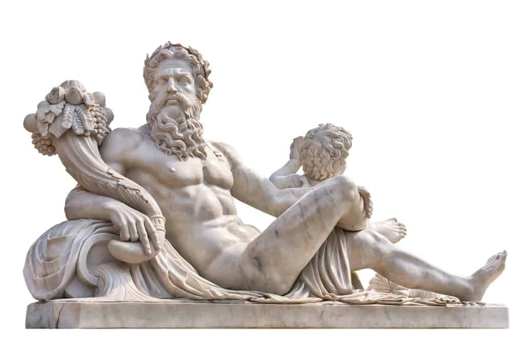 Zeus Sitting Sculpture